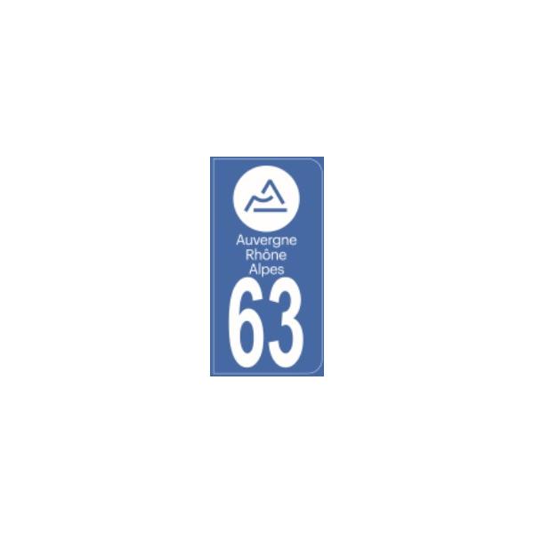 63 - AUTOCOLLANT DEPARTEMENT 63 Auvergne
