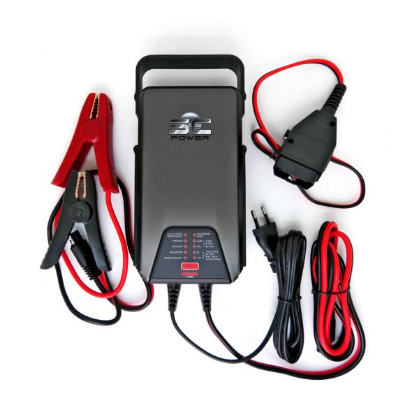 CHARGEUR BATTERIE 12V - 7A - 9 phases full auto + Accessoires