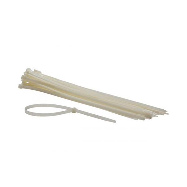 061V - COLLIER NYLON BLANC 100 mm x 2.5 mm