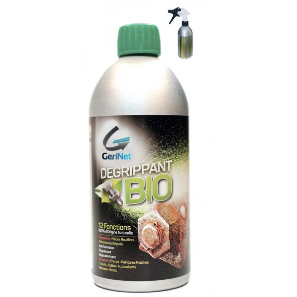 Spray dégrippant, lubrifiant et dégraissant à l'huile végétale bio 200ml
