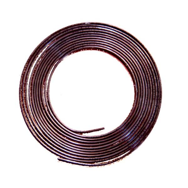 2363 - Tube DE FREIN CUIVRE / NICKEL 6,35 mm x 4,95 mm L7,62 mètres