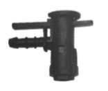 10337 - RACCORD DE RETOUR PLASTIQUE 1 VOIE (L)