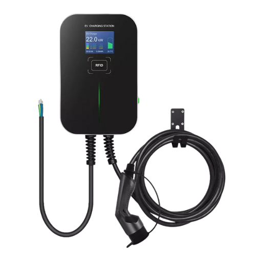 2154 - Borne murale VE avec câble 6 mètres 32A, 7kw monophasé T2