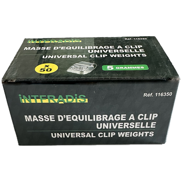 116350 - BOITE 50 MASSES 5G JANTES ACIER