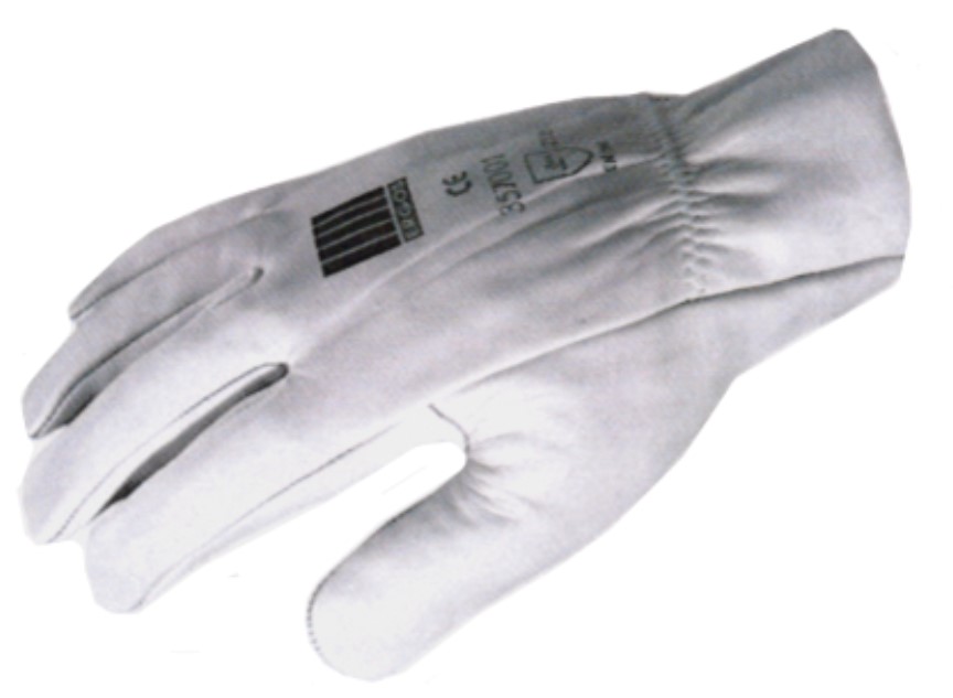 041 - GANTS GRIS FLEUR DE BOVIN