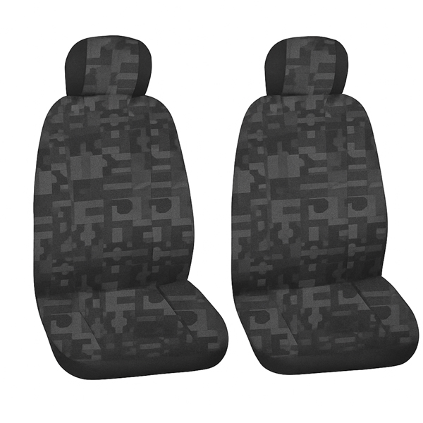 563 - HOUSSE STANDARD UTILITAIRE FLASH GRIS/BLEU - 2 SIEGES AVANT + APPUIE-TÊTES