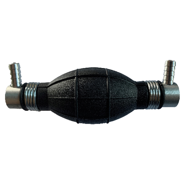 10186 - pompette poire entrée et sorties coudées clapet anti retour - Diam. 8