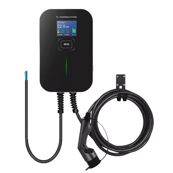 2154 - Borne murale VE avec câble 6 mètres 32A, 7kw monophasé T2