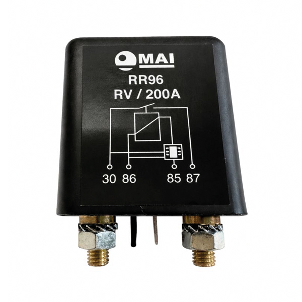 396.00BL - Relais séparateur 12V 200A pont entre batterie principale et auxiliaire