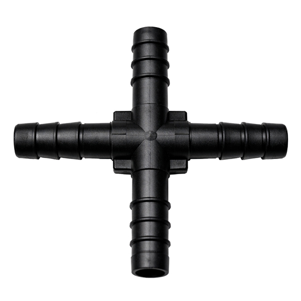 6049 - RACCORD PLASTIQUE EN CROIX Diam. 5 x 5 x 5 L: 35.5 mm